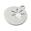 Non-Tarnish 304 Stainless Steel Pendants STAS-B056-26P-03-2
