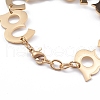 304 Stainless Steel Link Chain Bracelets BJEW-G582-42G-2
