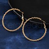 304 Stainless Steel Hoop Earrings EJEW-S250-02B-G-3