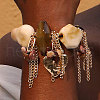 Exaggerated Heart Alloy Charm Bracelets WGF0345-01-2