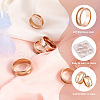 Yilisi 6Pcs 6 Size 201 Stainless Steel Grooved Finger Ring Settings FIND-YS0001-11-4