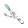 Synthetic Turquoise Pendant Decorations HJEW-JM03020-03-4
