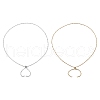 2Pcs 2 Colors 304 Stainless Steel Singapore Chain Necklace Making AJEW-JB01334-2