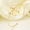 304 Stainless Steel Cuff Bangles BJEW-B107-01G-1