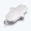 304 Stainless Steel Big Pendants STAS-E424-092AS-2