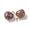 Natural Strawberry Quartz Pendants G-I311-A23-G-2