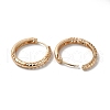 Brass Micro Pave Colorful Cubic Zirconia Hoop Earrings EJEW-M238-40KCG-2