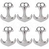 SUNNYCLUE 6Pcs 304 Stainless Steel Hook Clasps STAS-SC0008-12-1