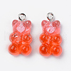 Transparent Resin Pendants RESI-R429-31H-1