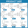   140Pcs 9 Style Teardrop/Octagon/Oval Sew on Rhinestone ACRT-PH0001-14A-2