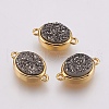Druzy Resin Links connectors G-F564B-07G-1