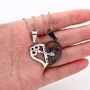 2Pcs 2 Style Word 1314 520 Couple Necklaces Sets VALE-PW0001-011EB-1-5