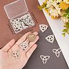 CREATCABIN 40Pcs 2 Style 304 Stainless Steel Pendants STAS-CN0001-20-3