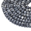 Natural Larvikite Beads Strands G-P575-A38-8x5mm-3