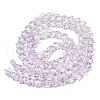 Baking Paint Transparent Glass Beads Strands X1-DGLA-A07-T8mm-KD02-2