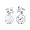 Alloy Rhinestone Pendants ALRI-C008-61P-2