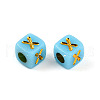 Plating Acrylic Beads OACR-N140-01F-X-2