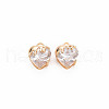 Brass Micro Pave Cubic Zirconia Charms KK-N232-271-1