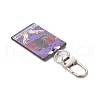 Acrylic Pendants with Alloy Swivel Clasps and 304 Stainless Steel Jump Rings Decorations HJEW-JM03039-5