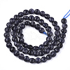 Synthetic Blue Goldstone Beads Strands G-T108-03-2