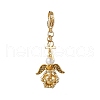 Angel Glass Pearl & Glass Seed Beaded Pendant Decorations HJEW-MZ00265-01-2