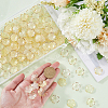 SUNNYCLUE 200Pcs Acrylic Bead Caps OACR-SC0001-83E-3