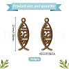 GOMAKERER 160Pcs Tibetan Style Alloy Pendants FIND-GO0003-04AB-2