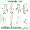 Unicraftale 14Pcs 7 Style Brass Micro Pave Clear Cubic Zirconia Earring Hooks KK-UN0002-21-3