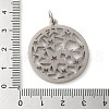 304 Stainless Steel Pendants STAS-C086-05G-P-3