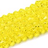 Transparent Glass Beads Strands GLAA-F029-4mm-21-1
