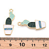 Alloy Enamel Pendants ENAM-WH0050-02LG-RS-3