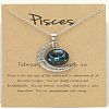 Alloy Pave Glass Moon Constellation Pendant Necklaces for Women FS-WG3B9B3-12-1