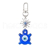Evil Eye Lampwork Pendant Decorations HJEW-JM01996-01-1