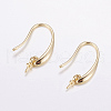 Brass Earring Hooks KK-F714-03G-1