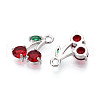 Brass Micro Pave Cubic Zirconia Pendants KK-T074-70P-02-2