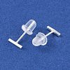 999 Fine Silver Stud Earrings for Women EJEW-S215-30S-05-3