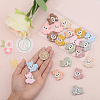 Globleland 20Pcs 10 Colors Squirrel Food Grade Eco-Friendly Silicone Focal Beads SIL-GL0001-02-3