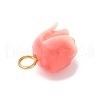 4Pcs Flower Charms PALLOY-JF03864-01-4