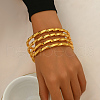 4Pcs Elegant Zinc Alloy Twisted Bangle Set for Women IW6232-3-2