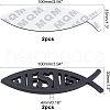 SUPERFINDINGS Zinc Alloy Decoration Sticker DIY-FH0002-57-4