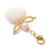 Angel Clam Shell Pendant Decoration HJEW-MZ00245-02-4