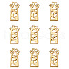 Open Back Bezel Pendants X-PALLOY-TAC0010-08KCG-1
