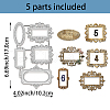 Geometric Carbon Steel Cutting Dies Stencils DIY-WH0309-2060-2