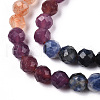 Natural & Synthetic Mixed Gemstone Beads Strands G-D080-A01-01-35-3