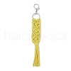 Handmade Macrame Nylon Thread Pendant Decorations HJEW-P019-05P-01-2