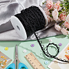 BENECREAT 22.5 Yards Nylon Elastic Ribbons with Loops OCOR-BC0006-78-5