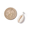 Natural Mixed Cowrie Shell Pendants PALLOY-JF03710-02-3