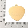 Valentine's Day PVD Vacuum Plating 201 Stainless Steel Pendants STAS-L079-24G-03-3