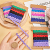 Gorgecraft 4 Cards 2 Styles  Polyester Wavy Fringe Trim Ribbon DIY-GF0009-48A-3