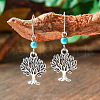 Bohemian Style Alloy Acrylic Dangle Earrings WGAEF55-05-1